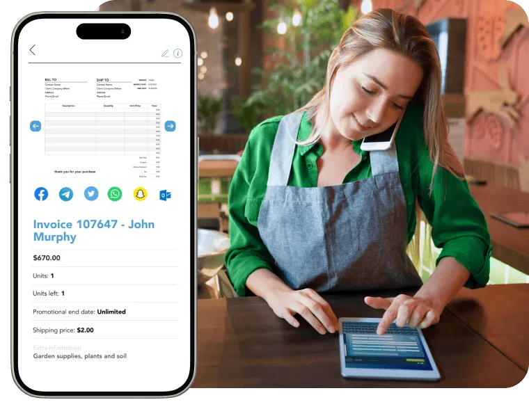 Online invoice and payment link use-case reference